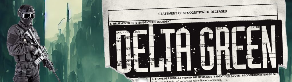 Delta Green is written on a Newspaper front page.