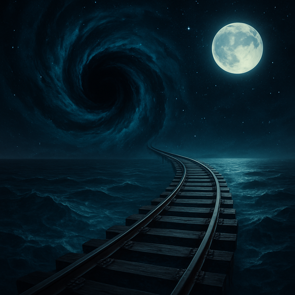 Train Tracks lead to a Blackhole. 