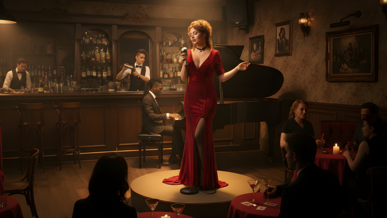 Singer in a Night Club