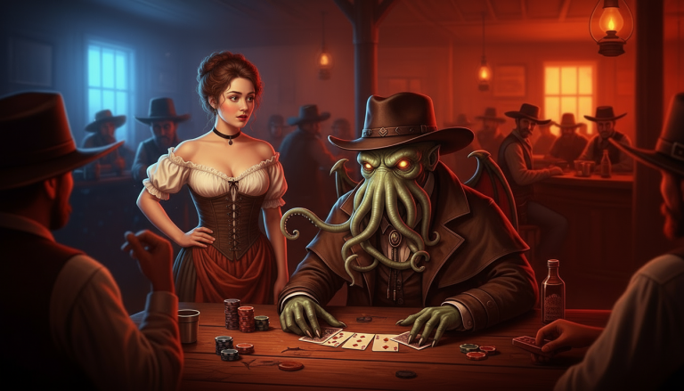 Cthulhu in a Wild West Bar